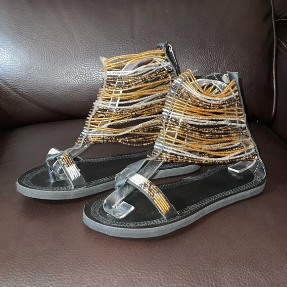 None Shoes - Beautifully Handmade Maasai Beaded Sandals 🌸